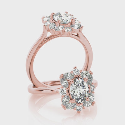 #Metal_14K Rose Gold#Shape_Oval