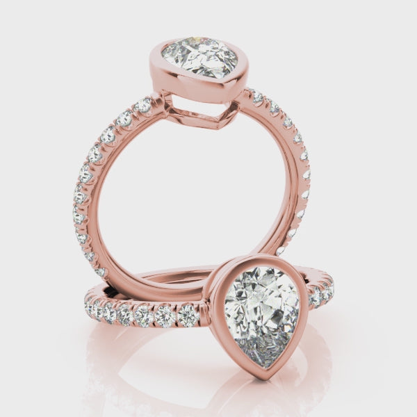#Metal_14K Rose Gold#Shape_Pear