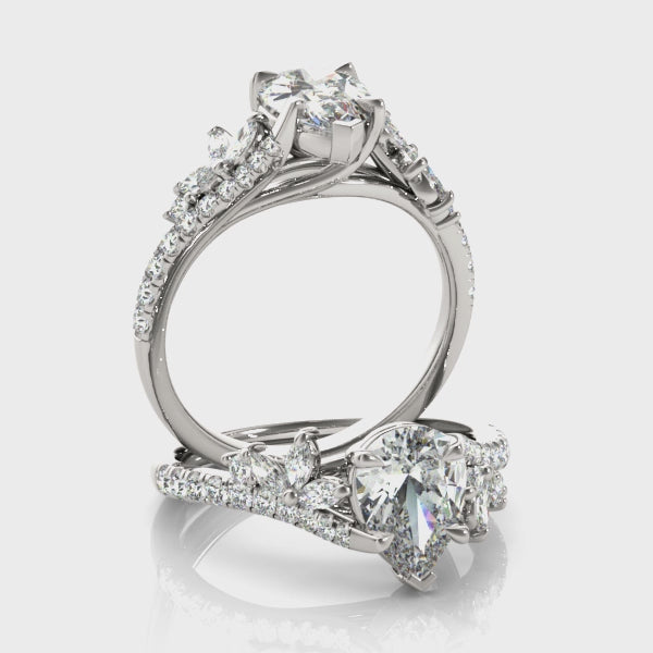 #Metal_14K White Gold#Shape_Pear#Metal_18K White Gold#Metal_Platinum