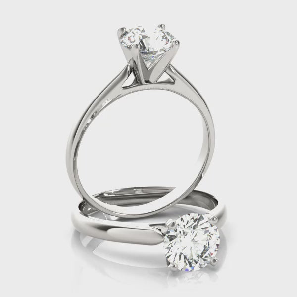 #Metal_14K White Gold#Prong_Standard#Shape_Round
