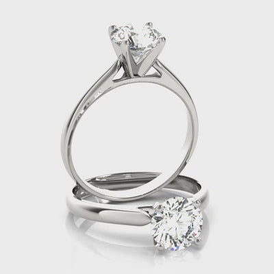 #Metal_14K White Gold#Prong_Standard#Shape_Round