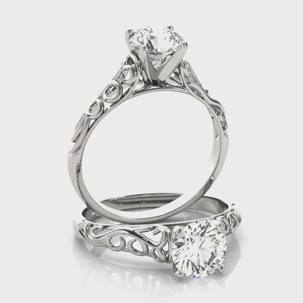 #Metal_14K White Gold#Prong_Standard#Shape_Heart#Metal_18K White Gold#Metal_Platinum#Shape_Round#Prong_6