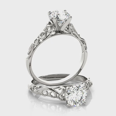 #Metal_14K White Gold#Prong_Standard#Shape_Heart#Metal_18K White Gold#Metal_Platinum#Shape_Round#Prong_6