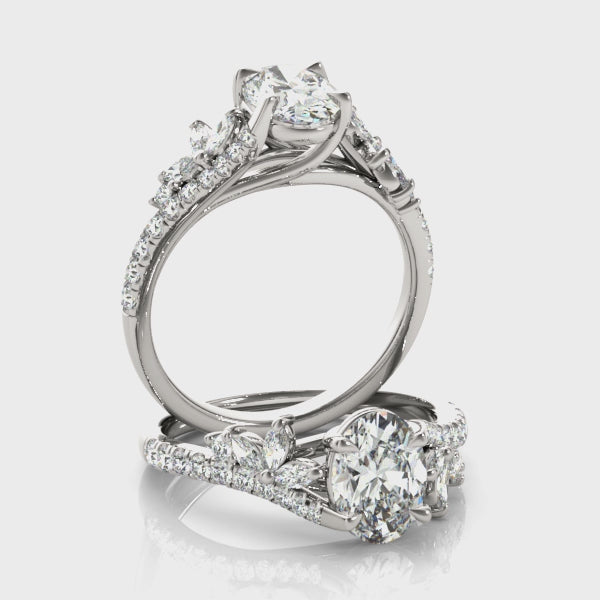 #Metal_14K White Gold#Shape_Oval#Metal_18K White Gold#Metal_Platinum