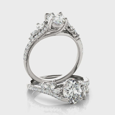#Metal_14K White Gold#Shape_Oval#Metal_18K White Gold#Metal_Platinum