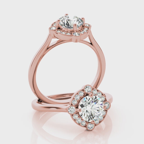 #Metal_14K Rose Gold#Shape_Round