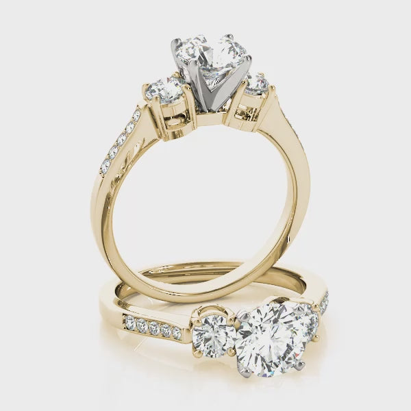 #Metal_14K Yellow Gold#Prong_Standard#Shape_Round#Metal_18K Yellow Gold