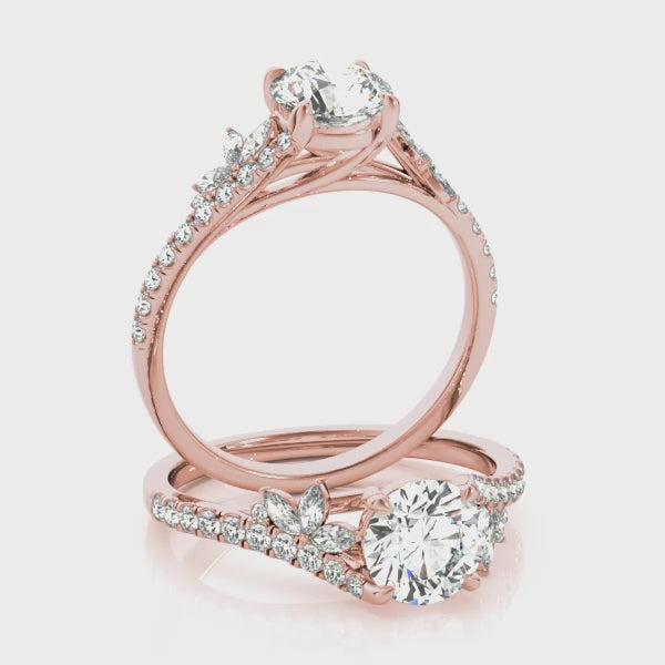 #Metal_14K Rose Gold#Shape_Round