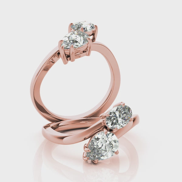 #Metal_14K Rose Gold#Shape_Pear