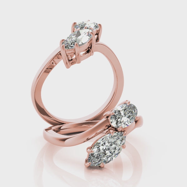 #Metal_14K Rose Gold#Shape_Marquise