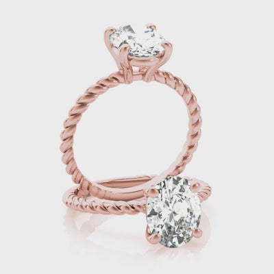 #Metal_14K Rose Gold#Shape_Oval