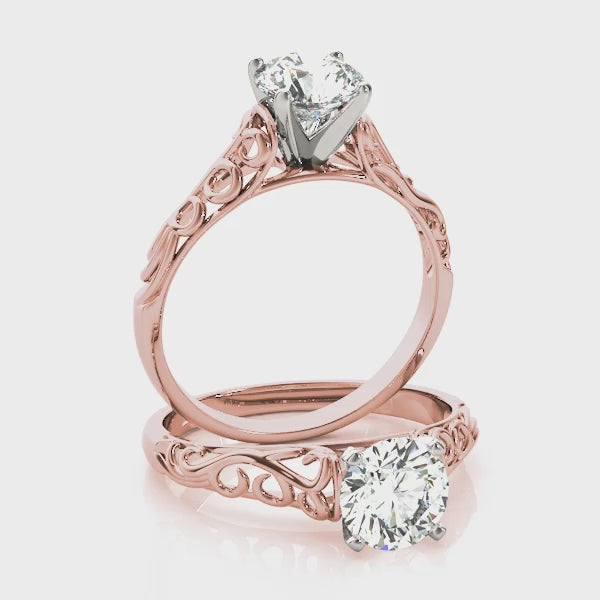#Metal_14K Rose Gold#Prong_Standard#Shape_Heart#Shape_Round#Prong_6