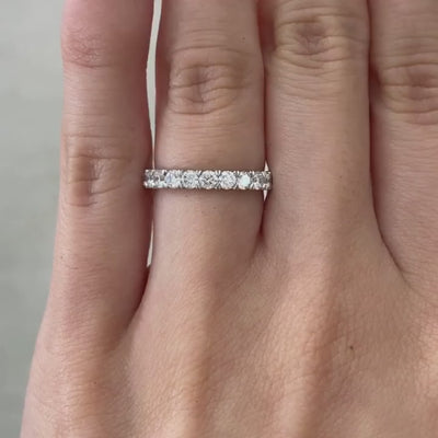 1ct Victoria Round Diamond Platinum Wedding Band