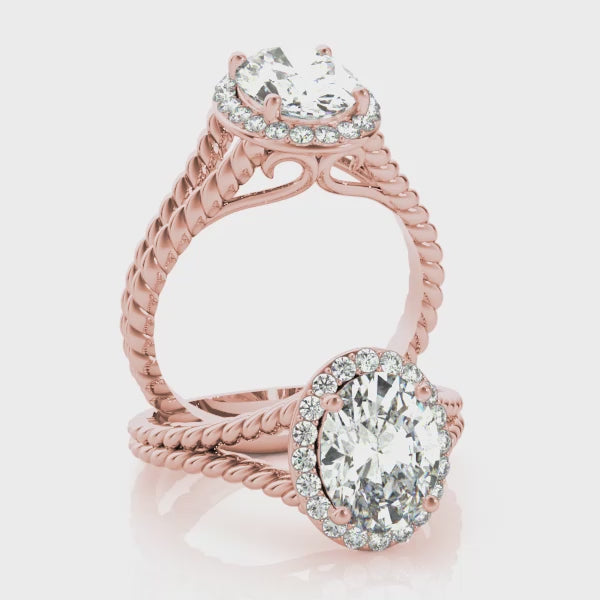 #Metal_14K Rose Gold#Prong_Standard#Shape_Oval