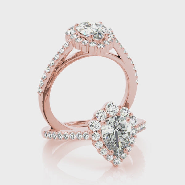 #Metal_14K Rose Gold#Shape_Pear
