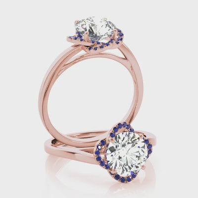 #Metal_14K Rose Gold#Prong_Standard#Shape_Round