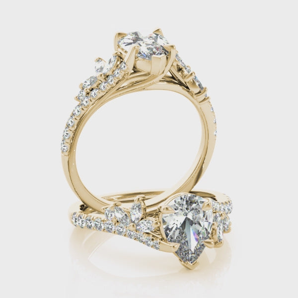 #Metal_14K Yellow Gold#Shape_Pear#Metal_18K Yellow Gold