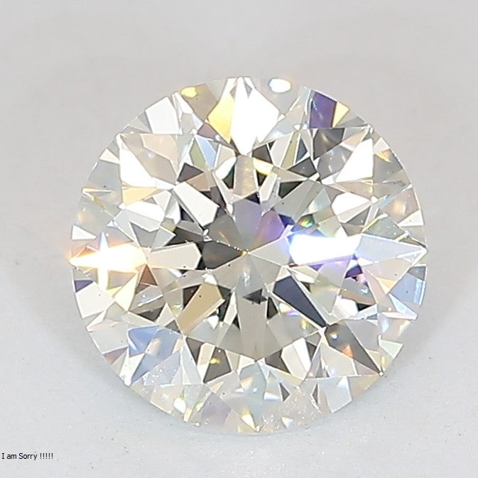 Round Lab Created Diamond