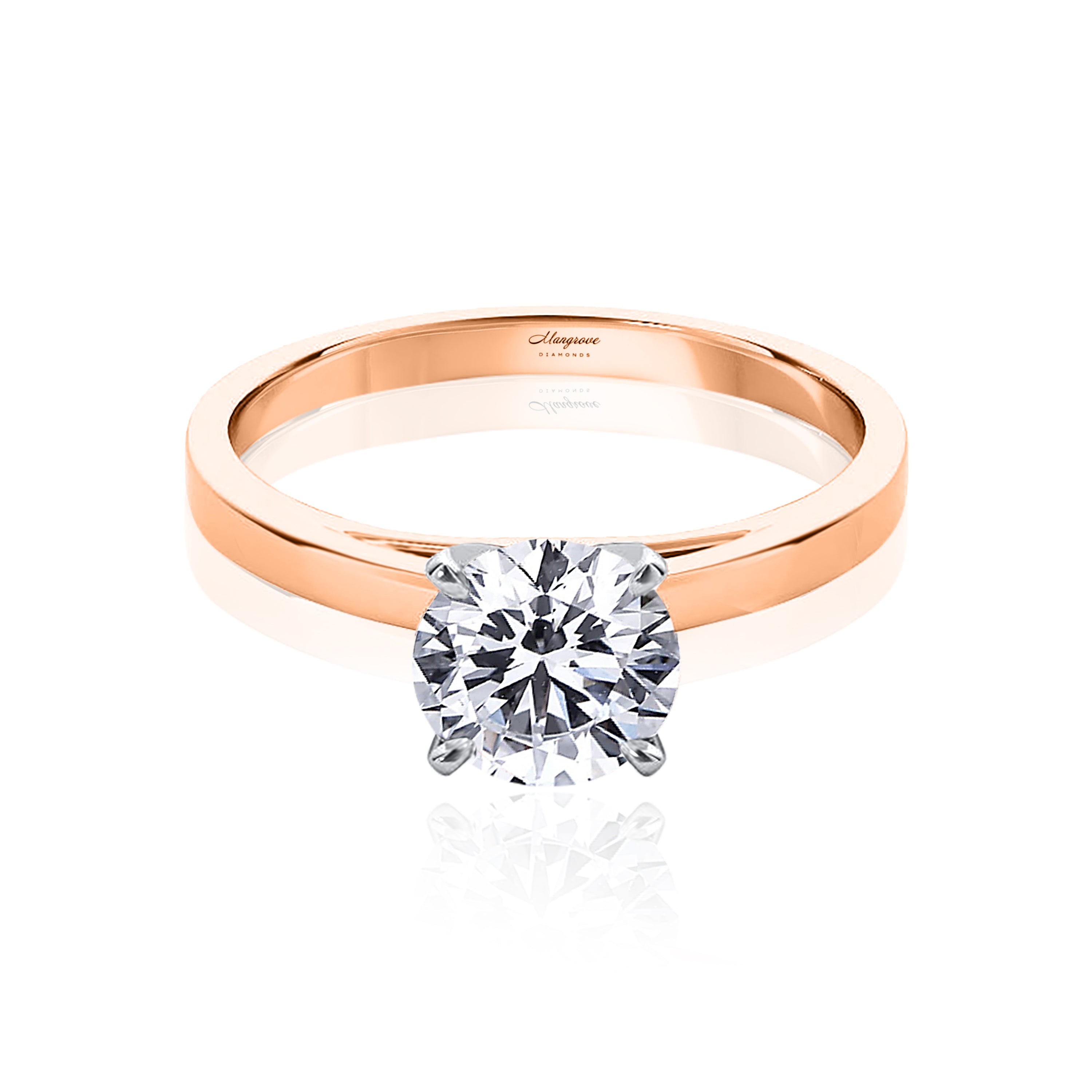 #Metal_14K Rose Gold#Prong_Standard#Shape_Heart#Prong_6#Shape_Round