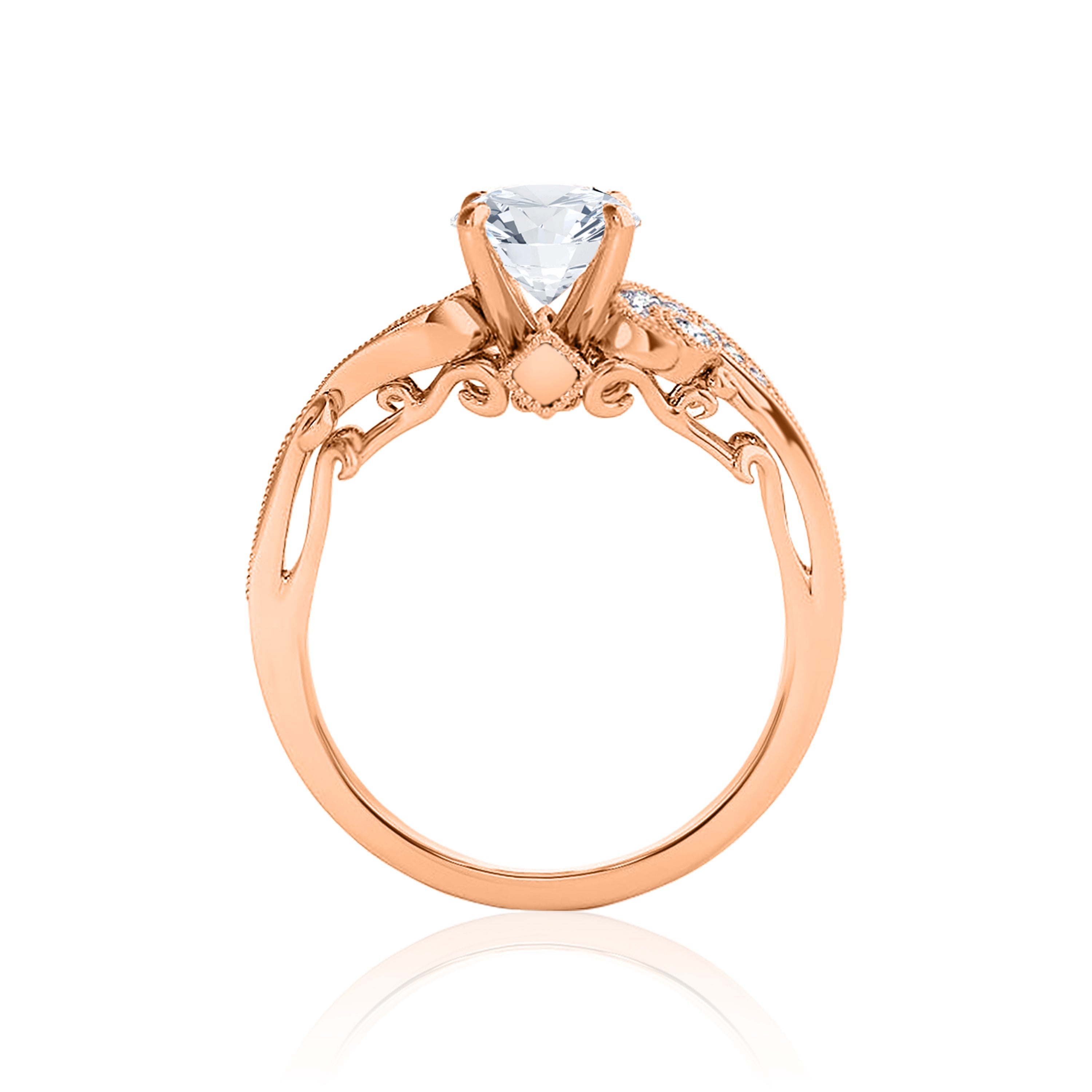 #Metal_14K Rose Gold#Prong_Standard#Shape_Heart#Prong_6#Shape_Cushion