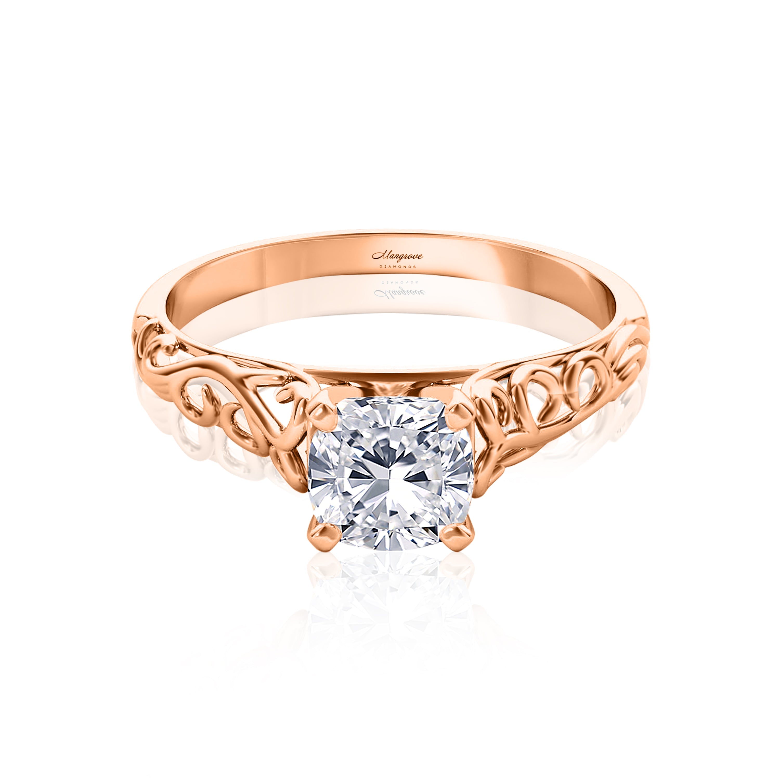 #Metal_14K Rose Gold#Prong_Standard#Shape_Cushion