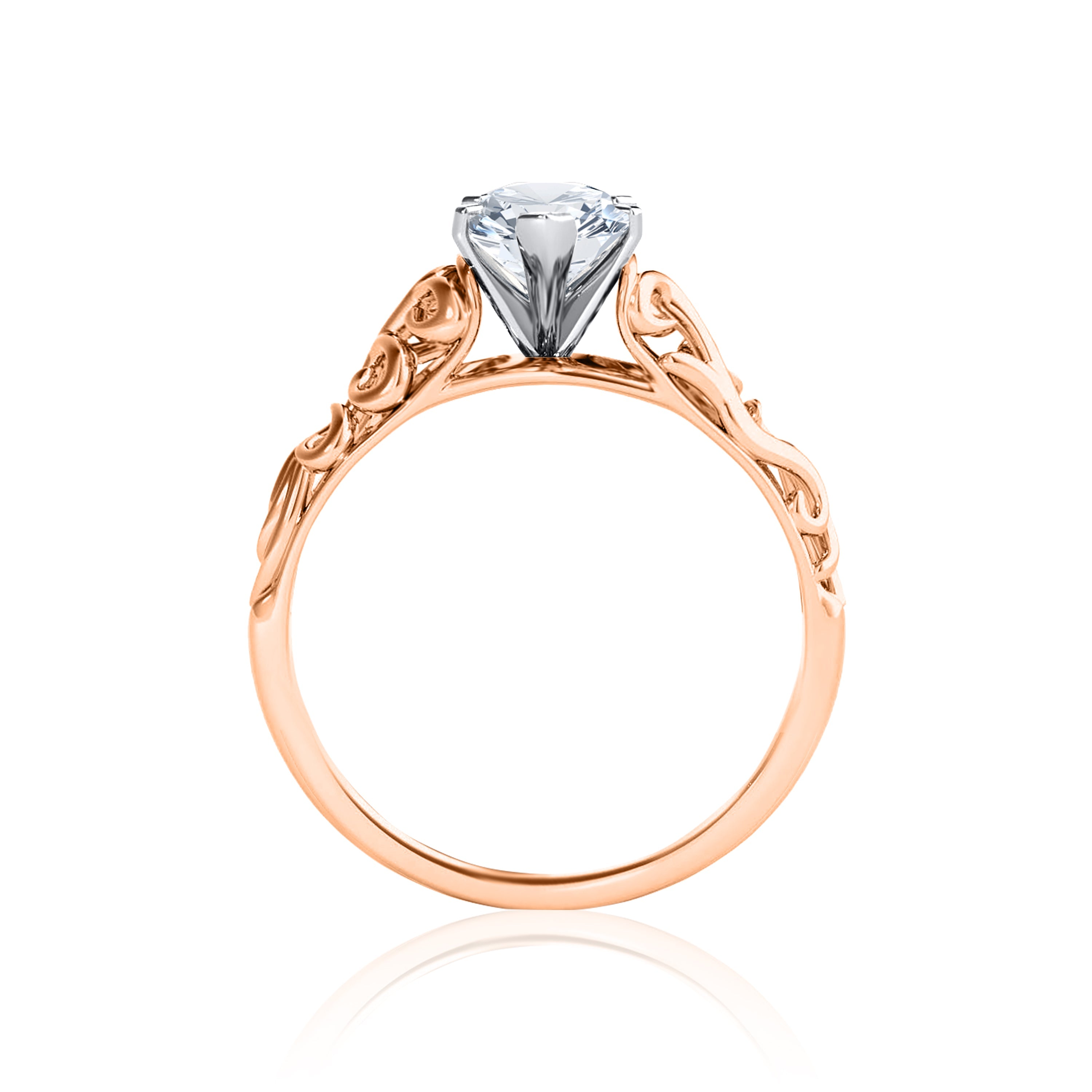 #Metal_14K Rose Gold#Prong_Standard#Shape_Pear