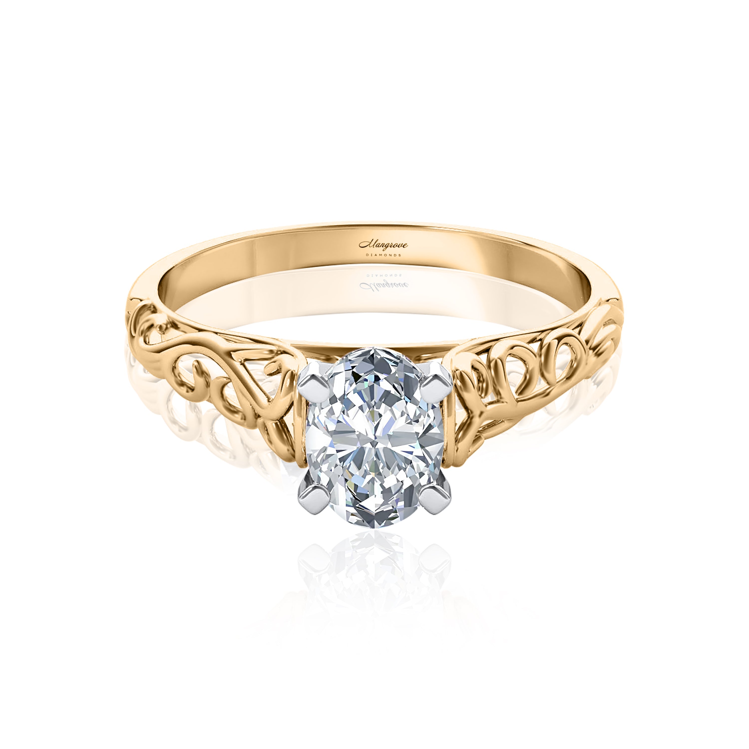 #Metal_14K Yellow Gold#Prong_Standard#Shape_Oval#Metal_18K Yellow Gold