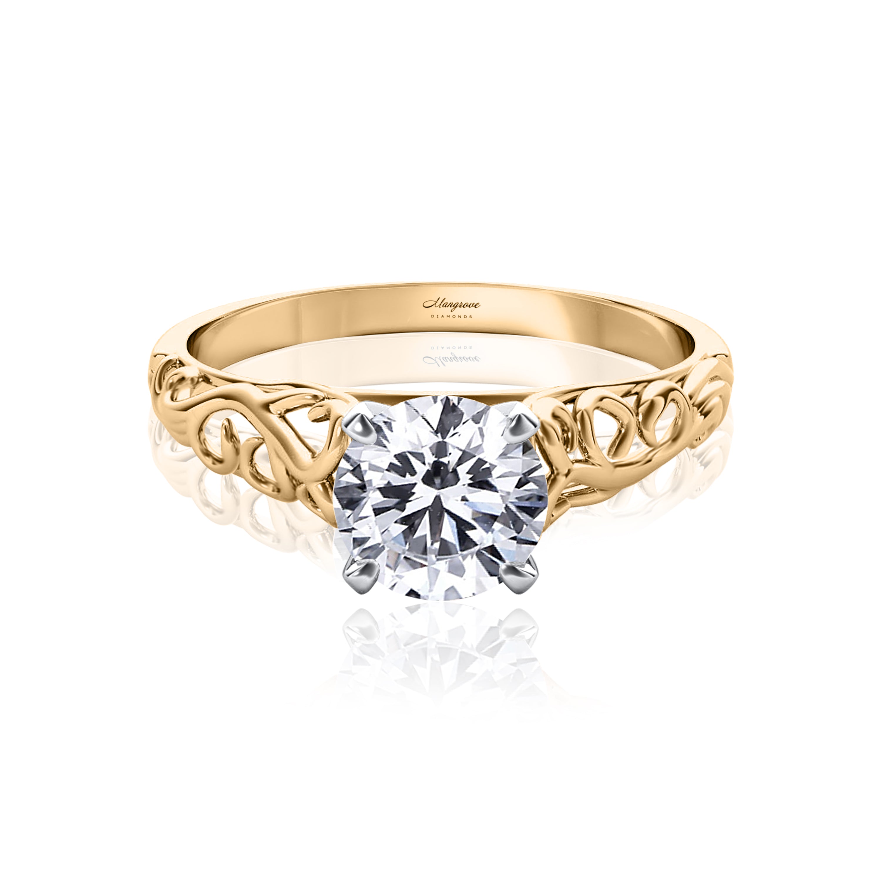 #Metal_14K Yellow Gold#Prong_Standard#Metal_18K Yellow Gold#Shape_Round#Shape_Heart