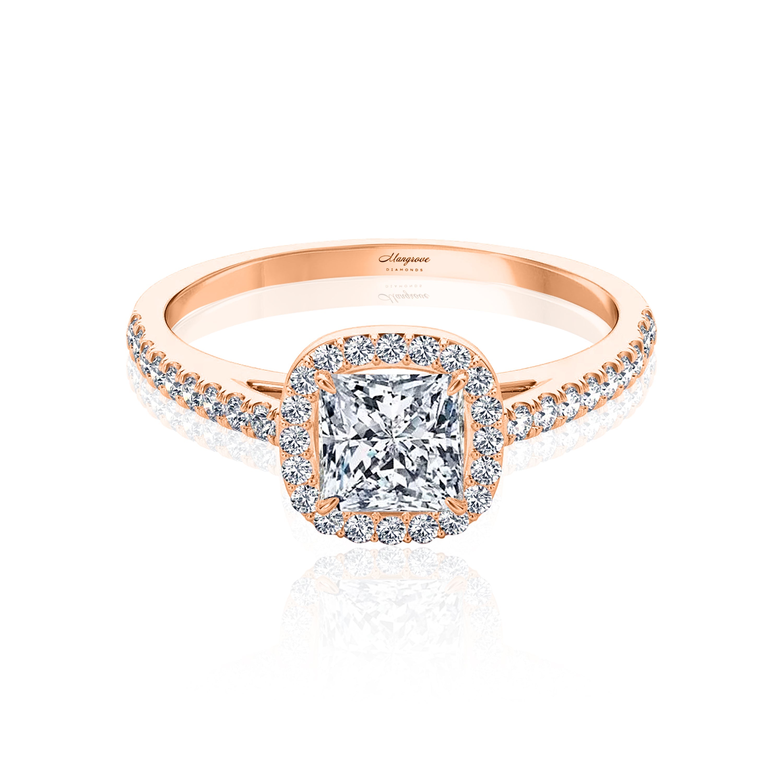 #Metal_14K Rose Gold#Shape_Princess