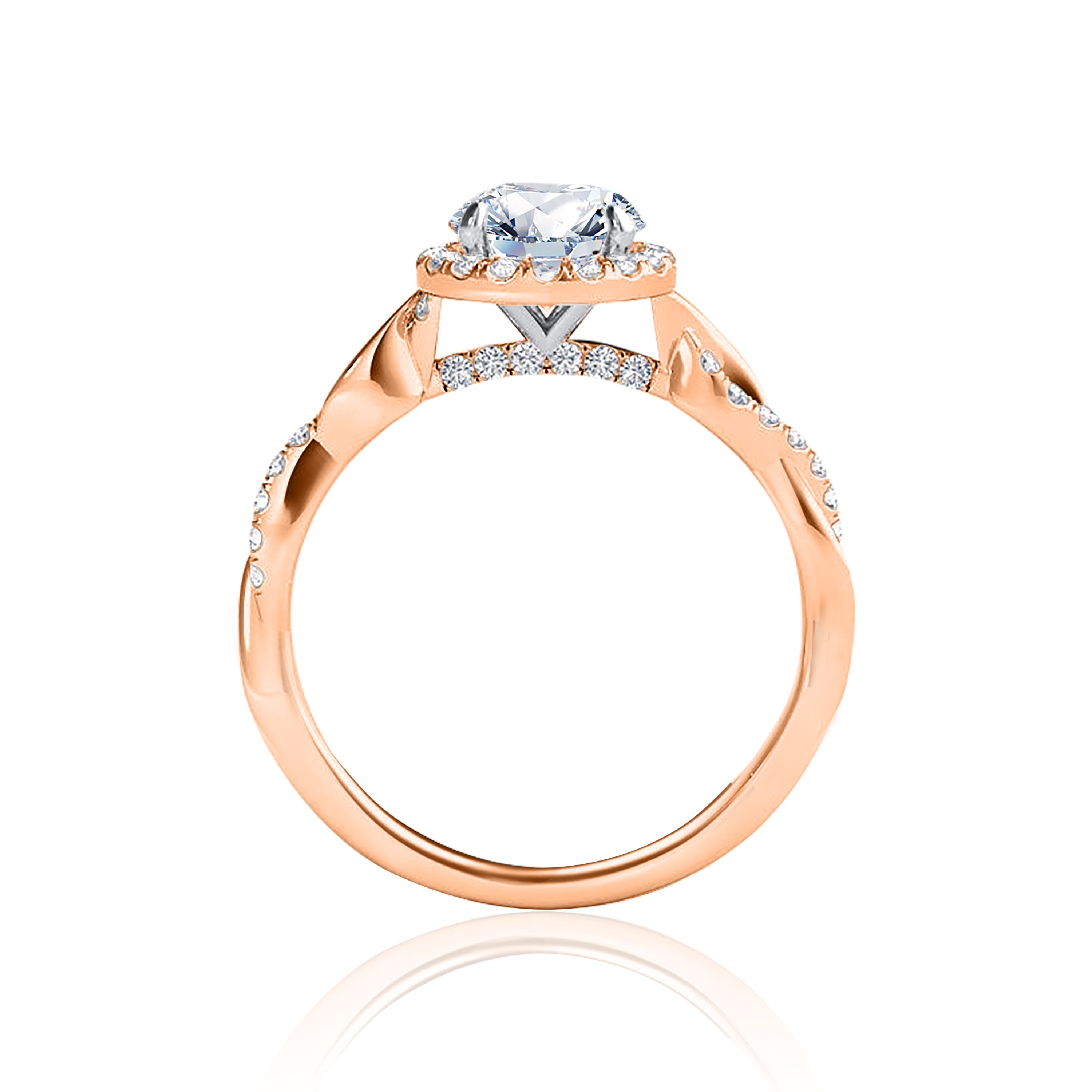 #Metal_14K Rose Gold#Prong_Standard#Shape_Round