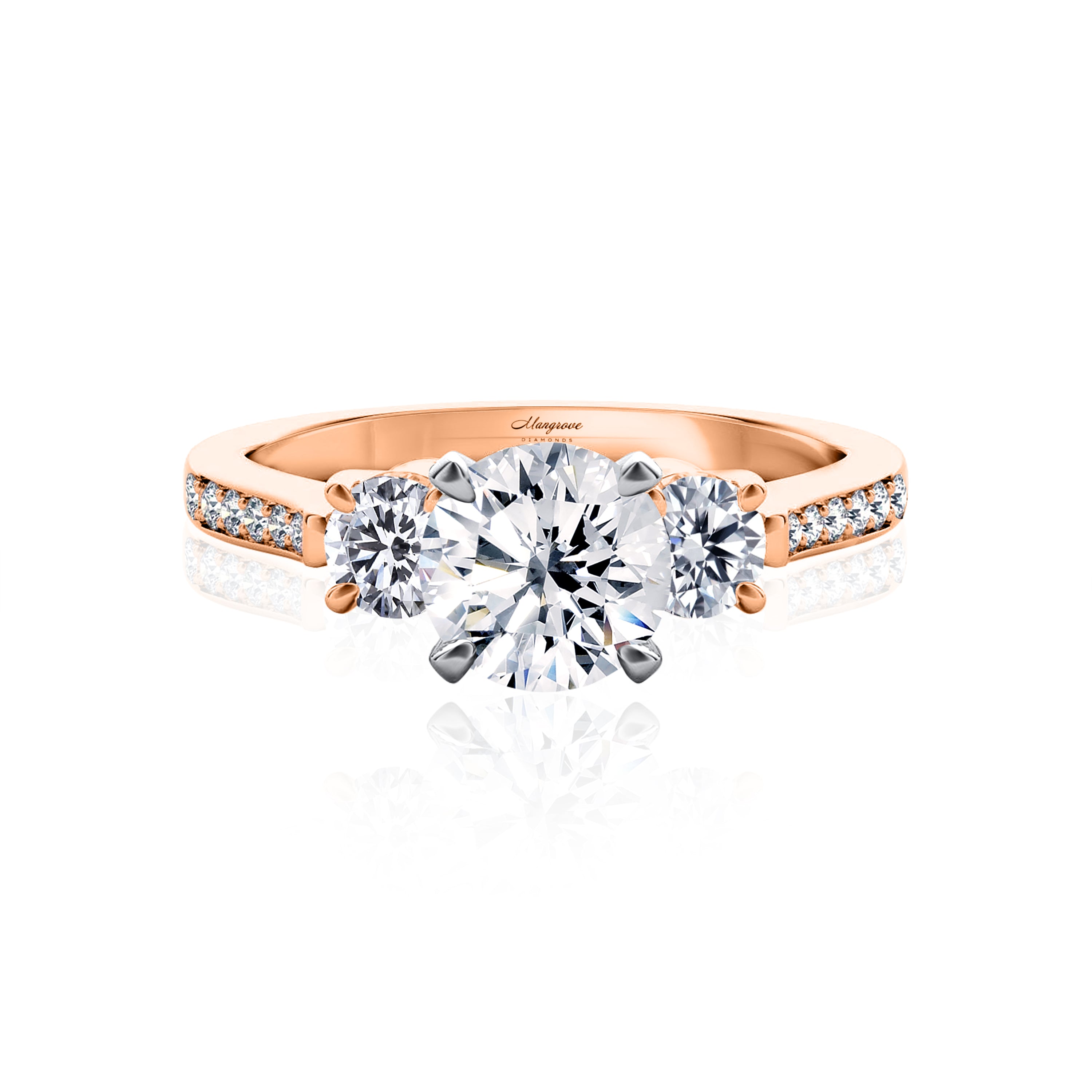 #Metal_14K Rose Gold#Prong_Standard#Shape_Round