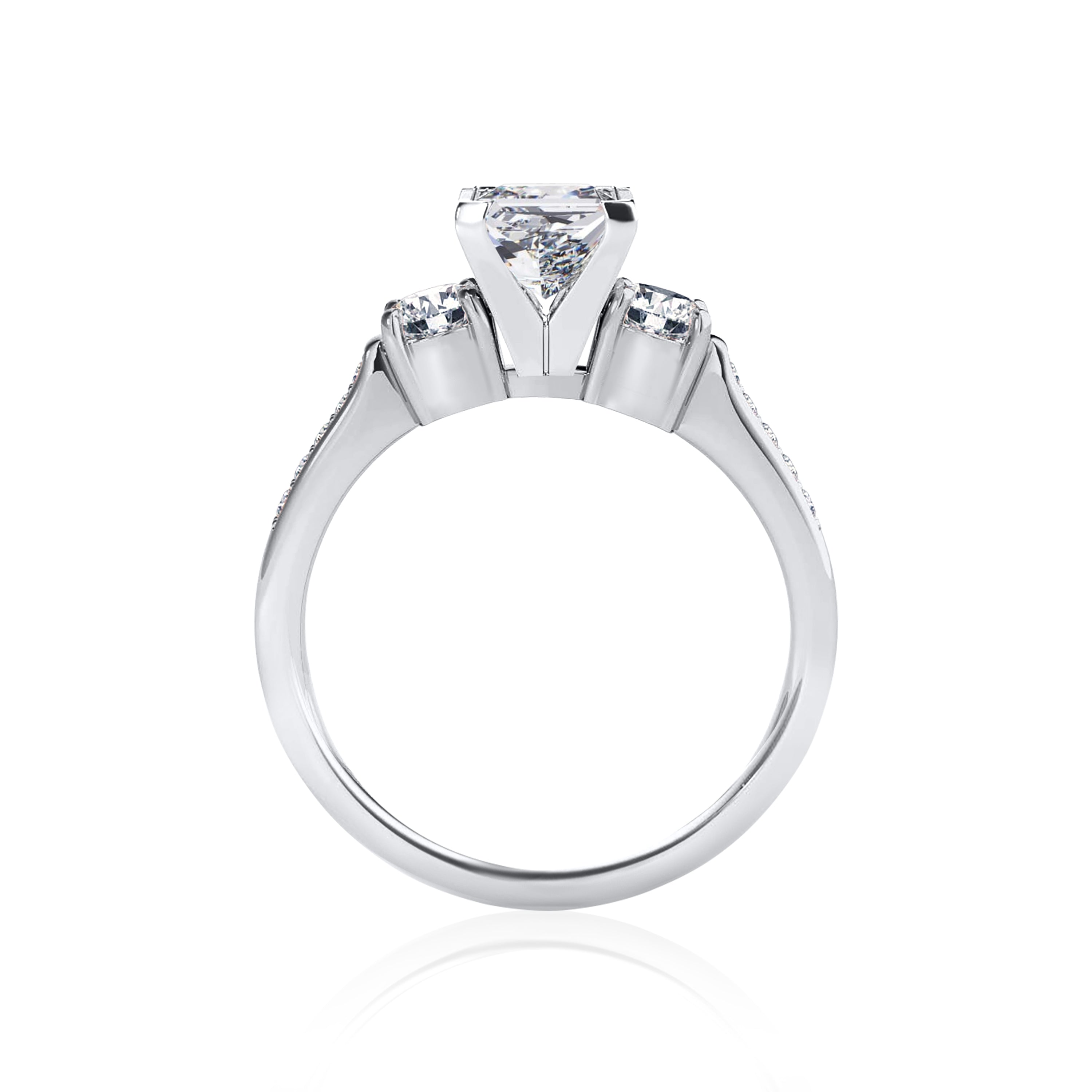 #Metal_14K White Gold#Prong_Standard#Shape_Princess#Metal_18K White Gold#Metal_Platinum