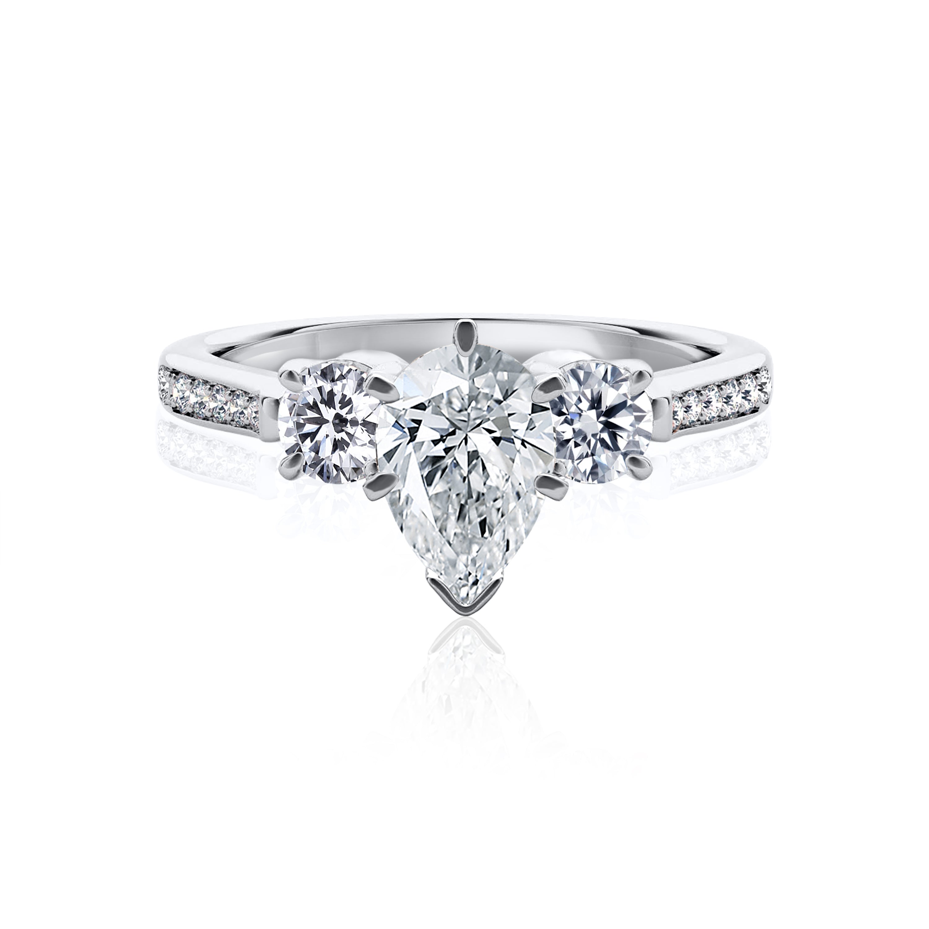 #Metal_14K White Gold#Prong_Standard#Shape_Pear#Metal_18K White Gold#Metal_Platinum