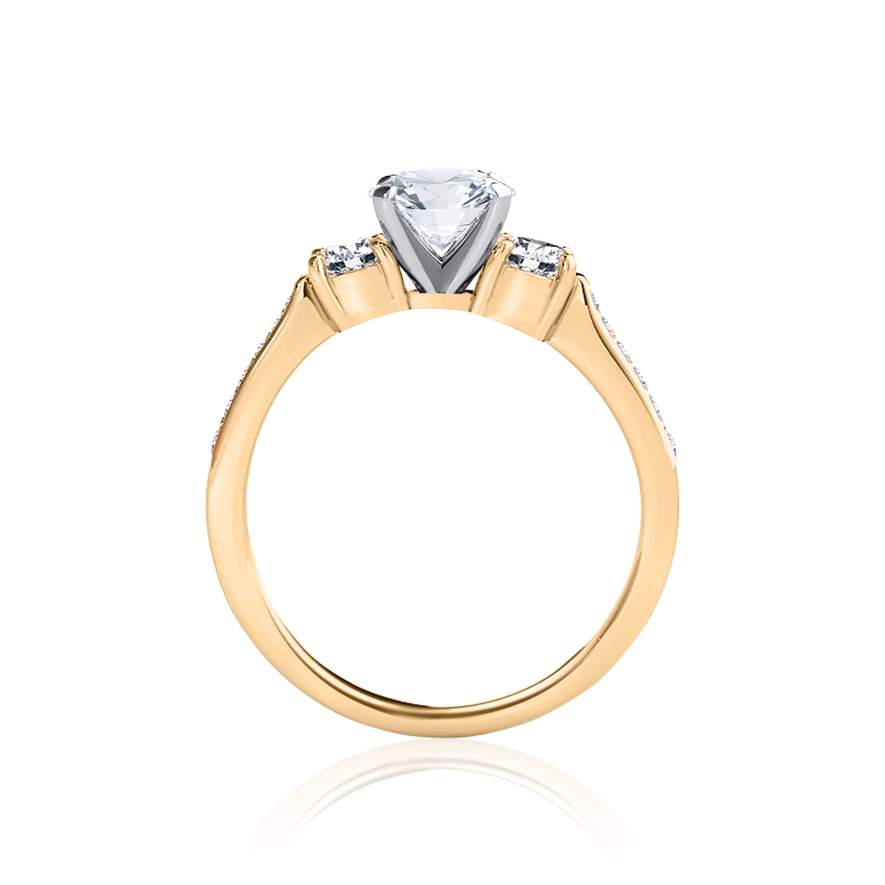 #Metal_14K Yellow Gold#Prong_Standard#Shape_Round#Metal_18K Yellow Gold