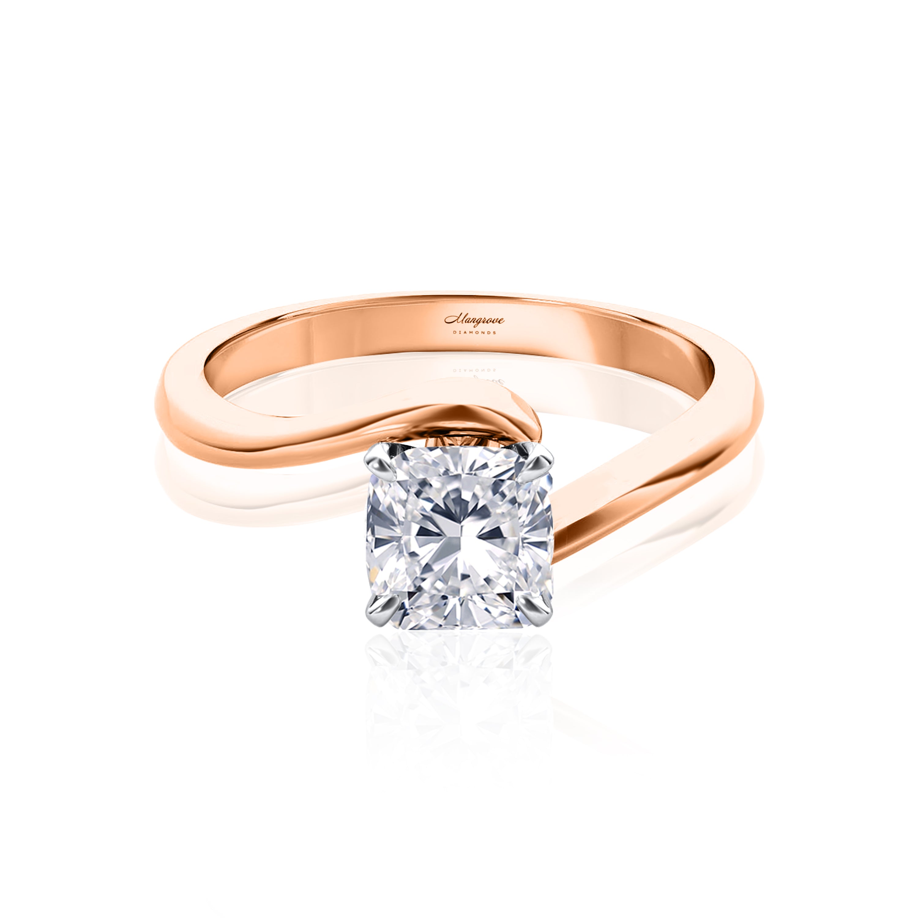 #Metal_14K Rose Gold#Prong_Standard#Shape_Cushion