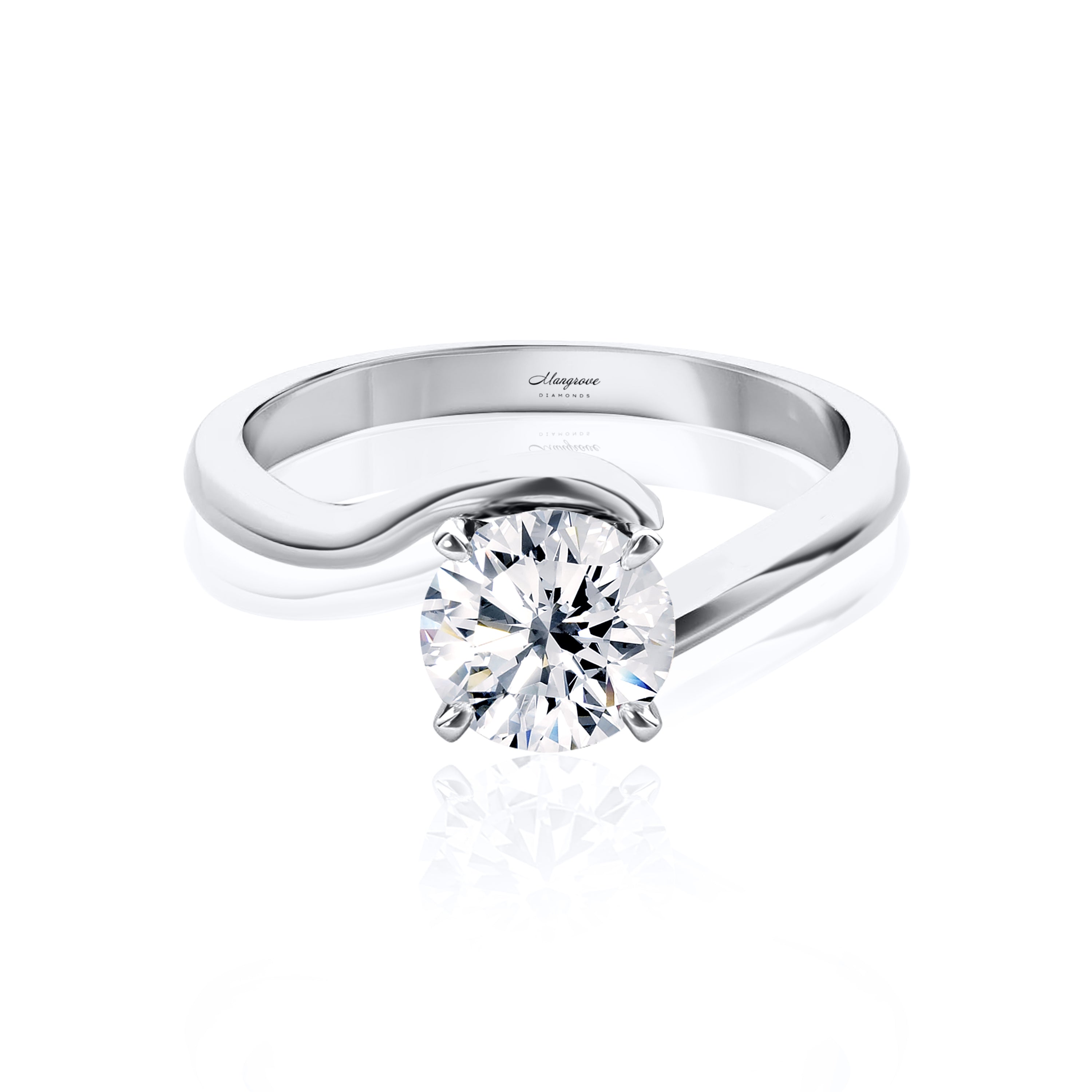 #Metal_14K White Gold#Prong_6#Shape_Round#Metal_18K White Gold