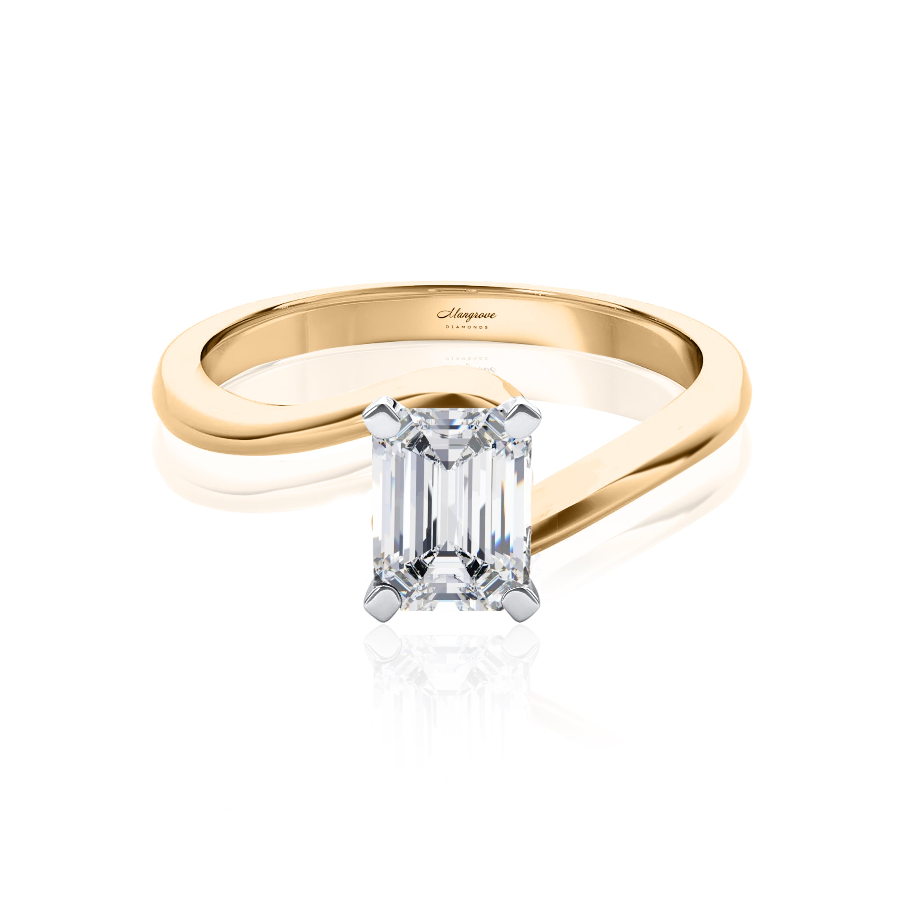 #Metal_14K Yellow Gold#Prong_Standard#Shape_Emerald#Metal_18K Yellow Gold