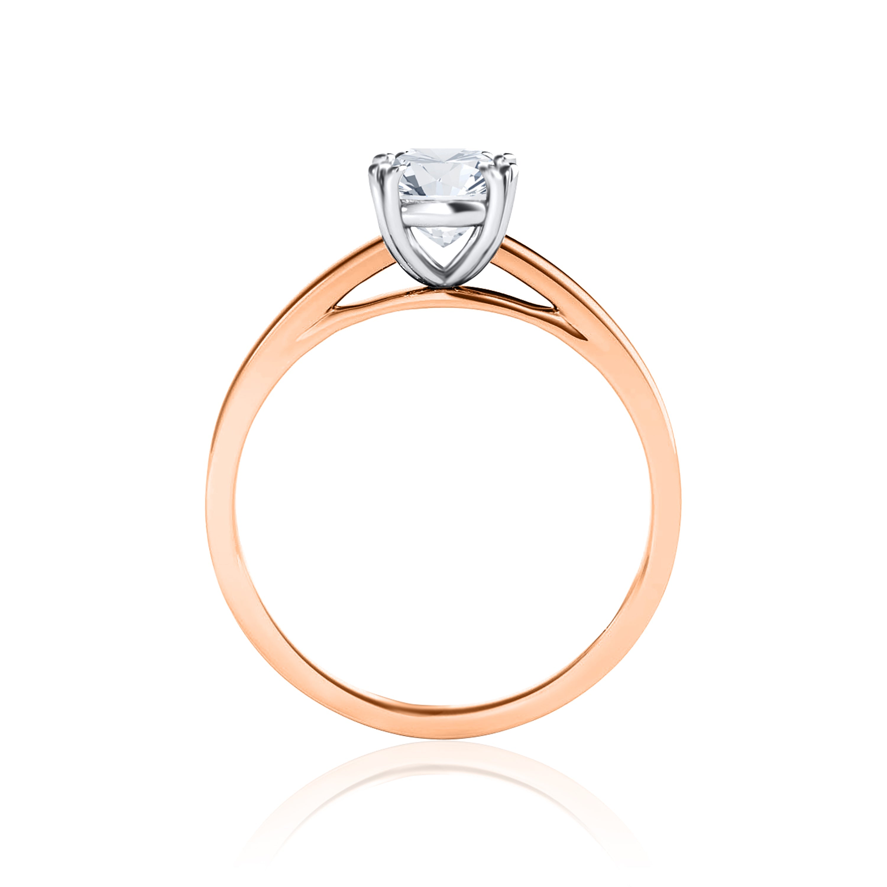 #Metal_14K Rose Gold#Prong_Standard#Shape_Cushion