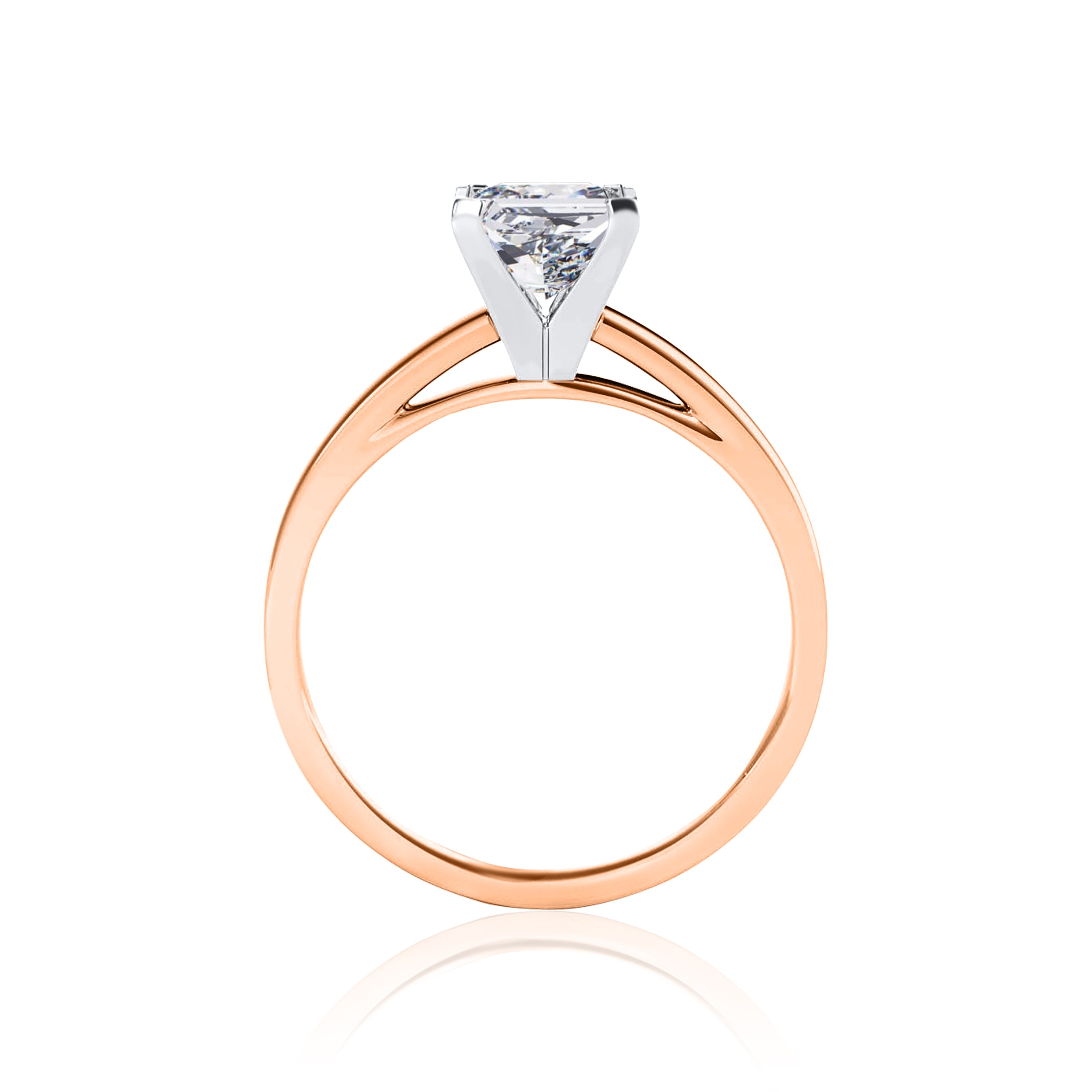 #Metal_14K Rose Gold#Prong_Standard#Shape_Princess