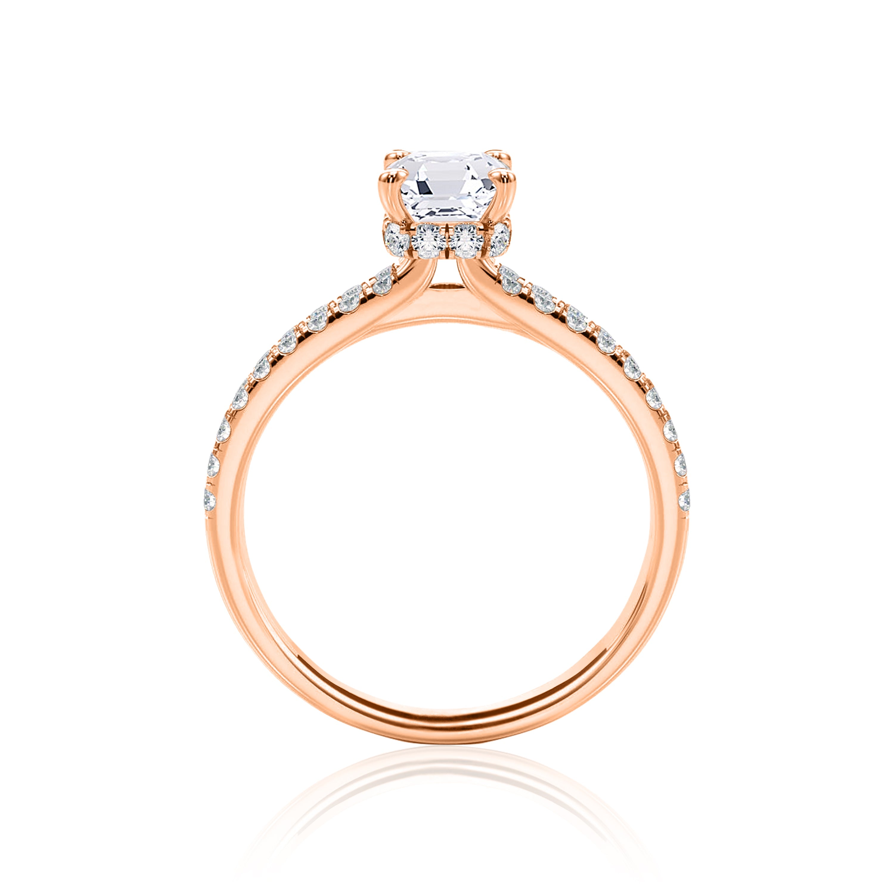 #Metal_14K Rose Gold#Shape_Emerald