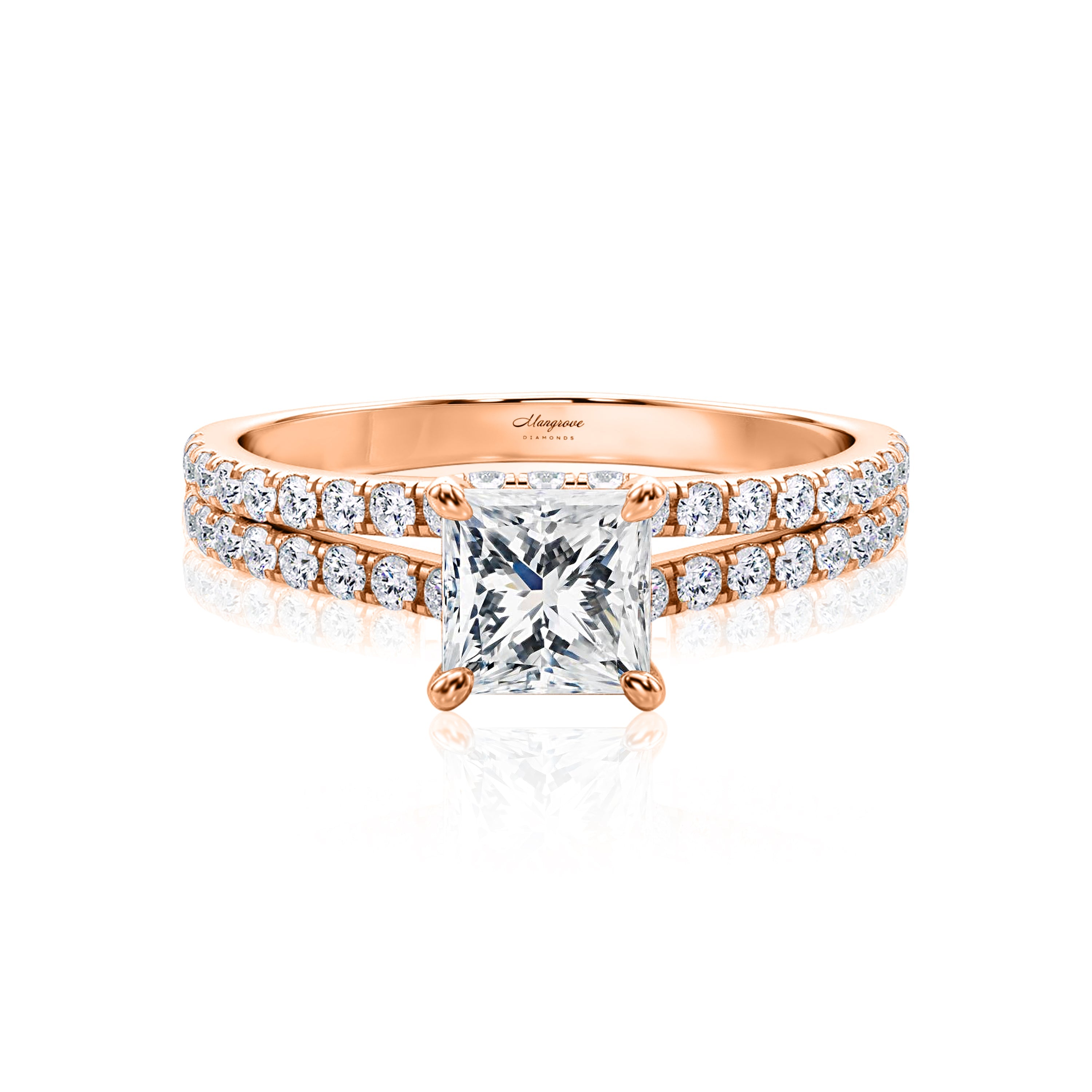 #Metal_14K Rose Gold#Shape_Princess