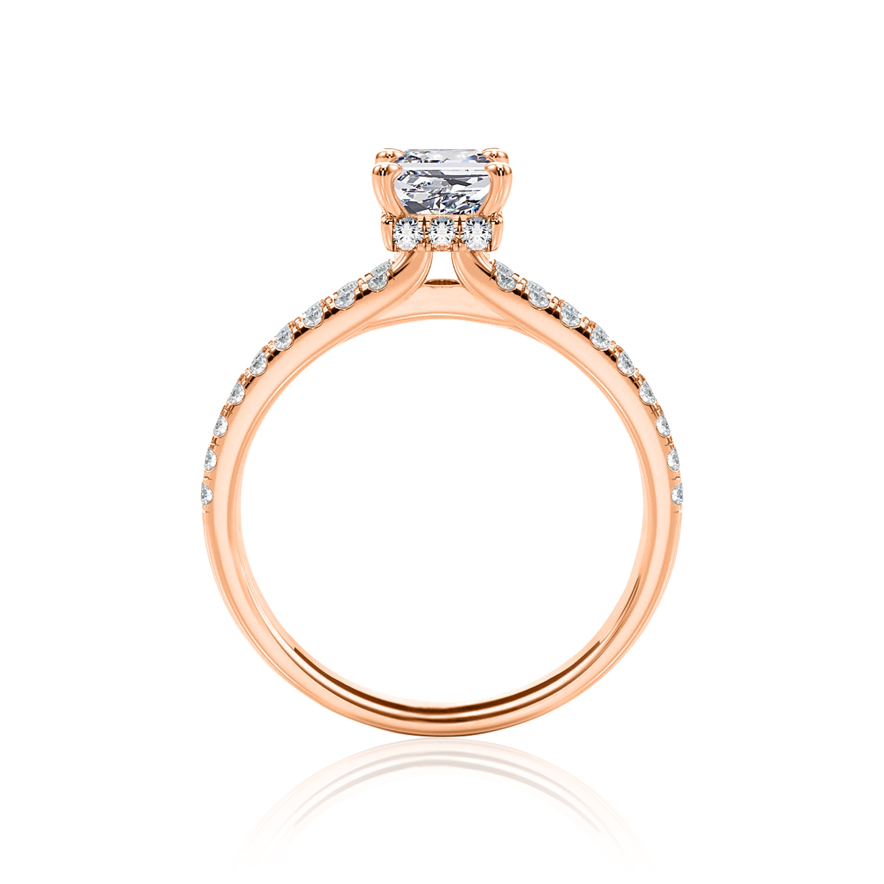 #Metal_14K Rose Gold#Shape_Princess