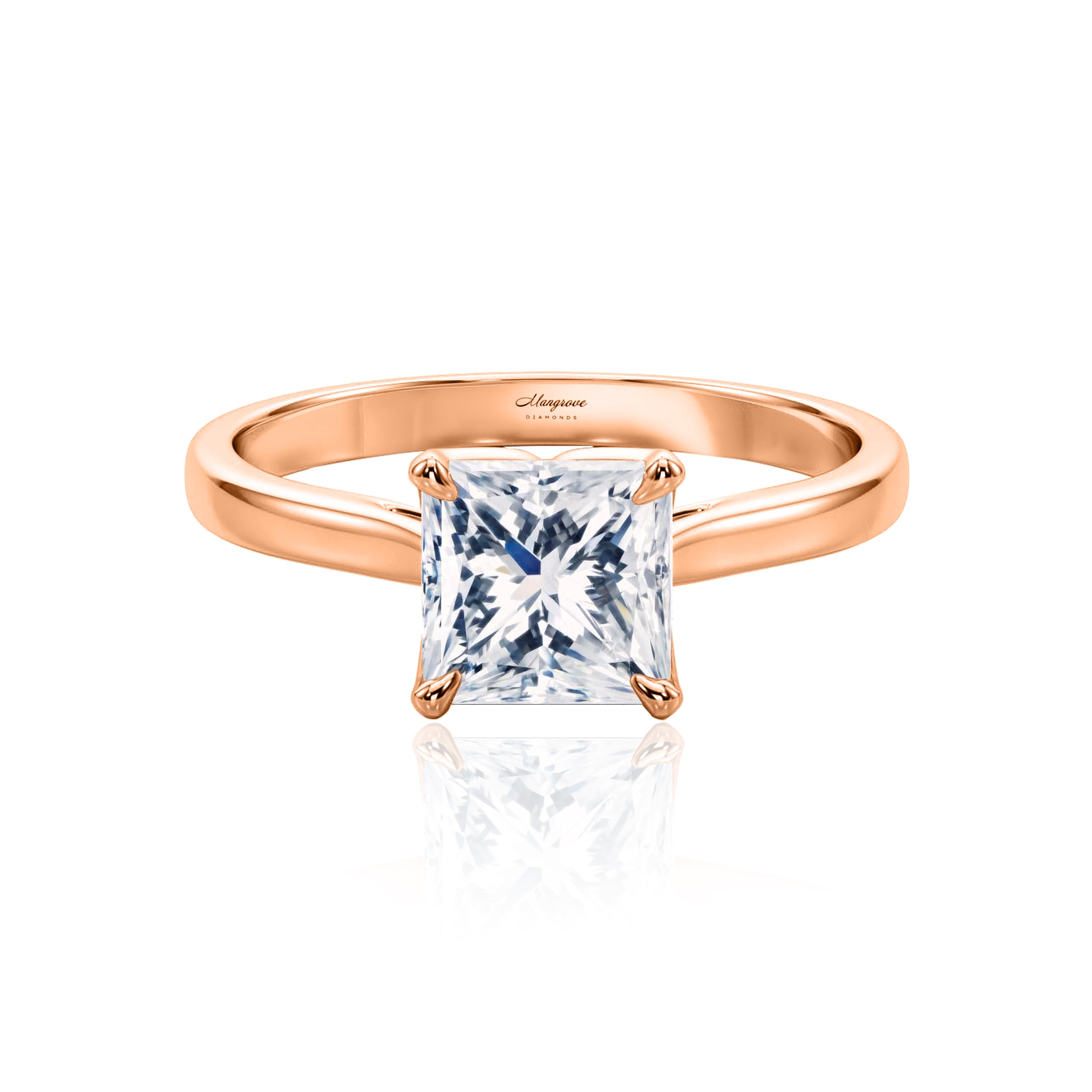 #Metal_14K Rose Gold#Shape_Princess