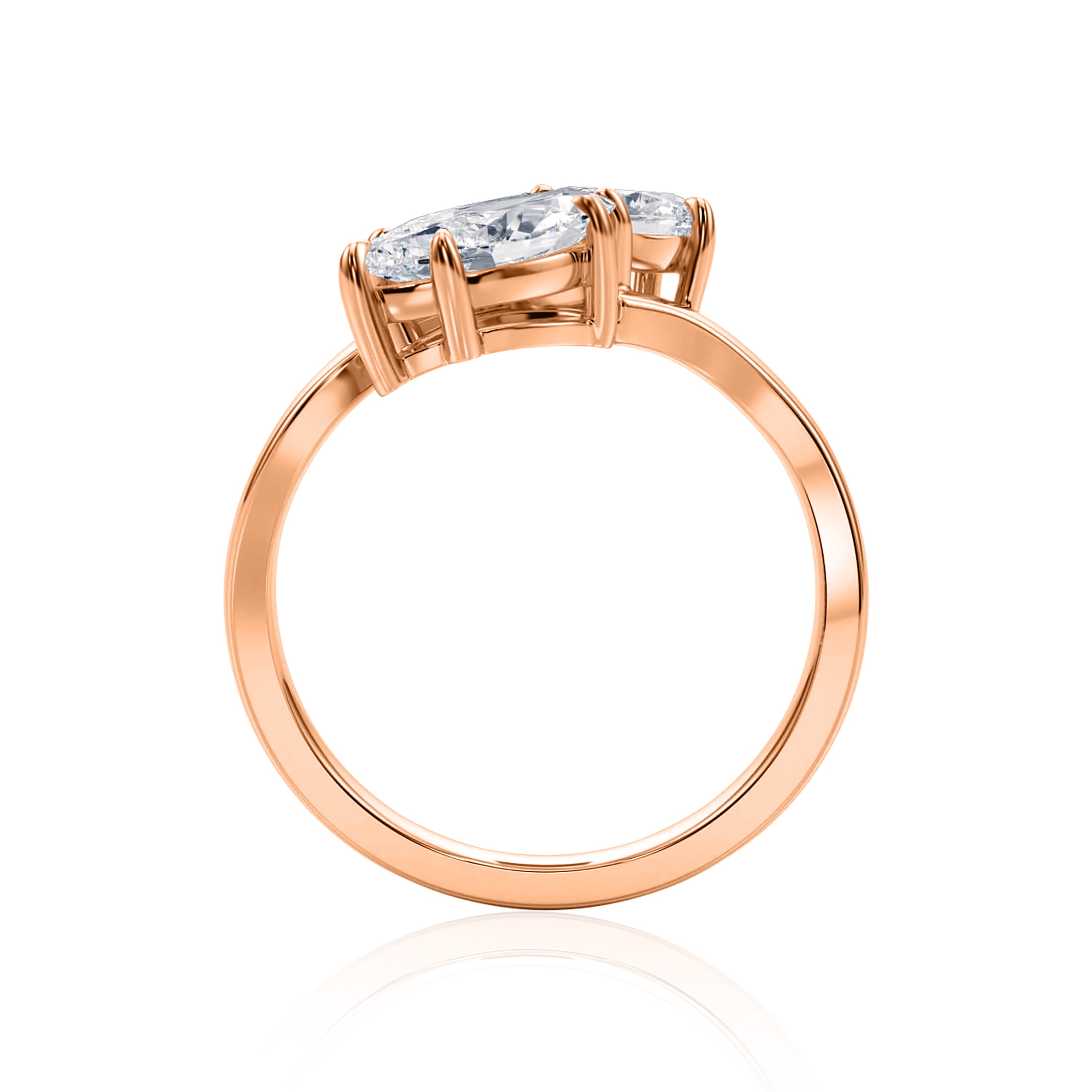 #Metal_14K Rose Gold#Shape_Marquise