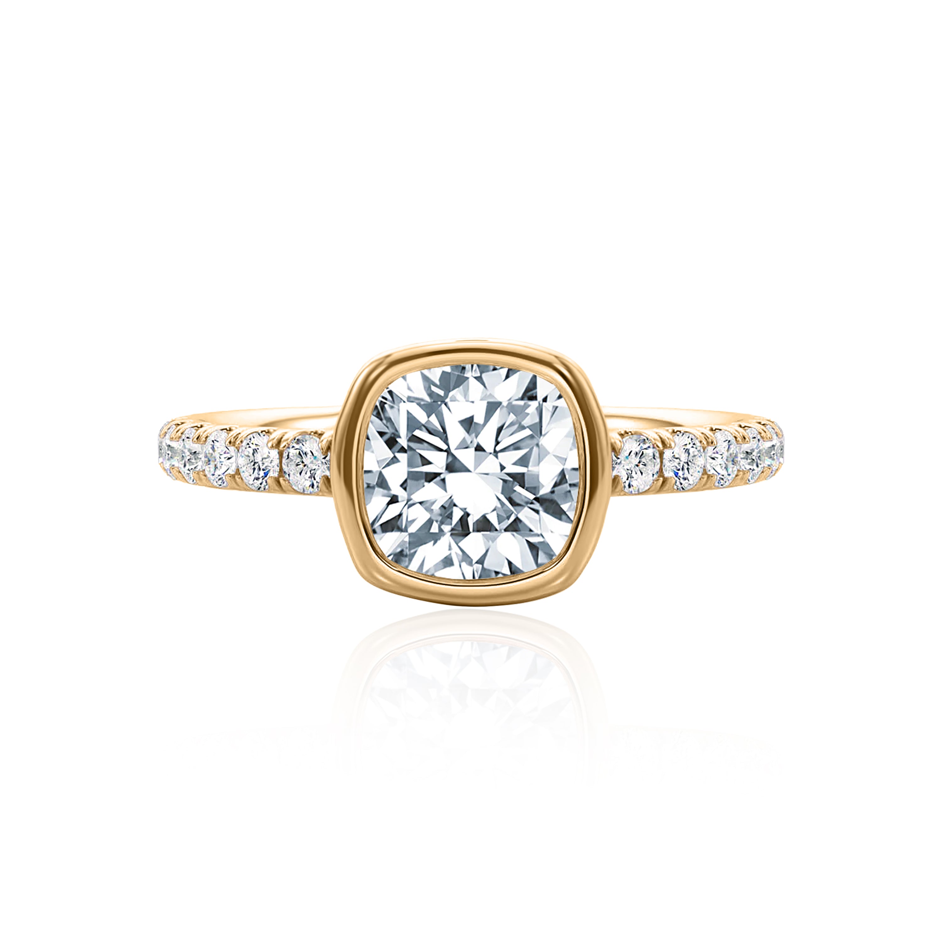 #Metal_14K Yellow Gold#Shape_Cushion#Metal_18K Yellow Gold