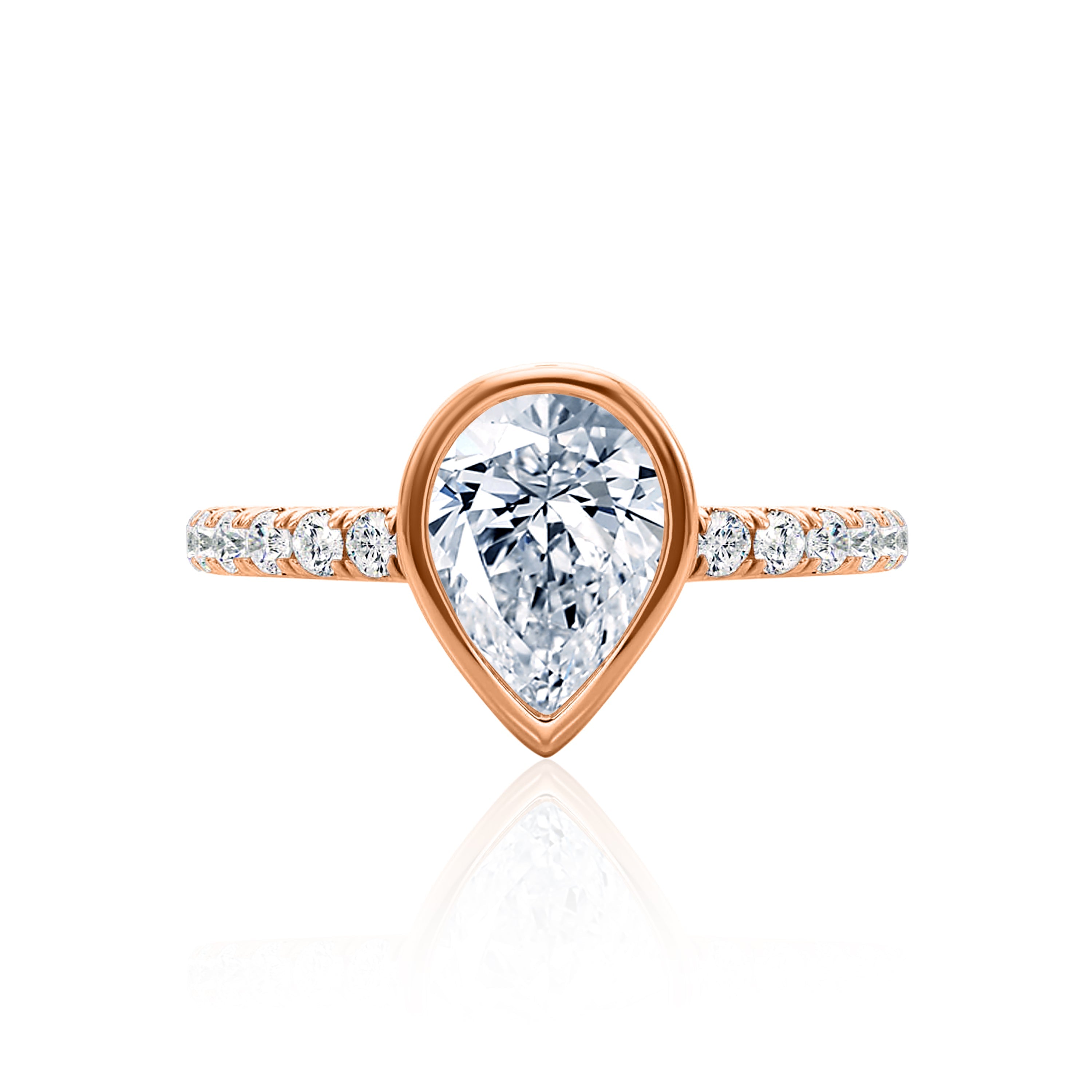 #Metal_14K Rose Gold#Shape_Pear