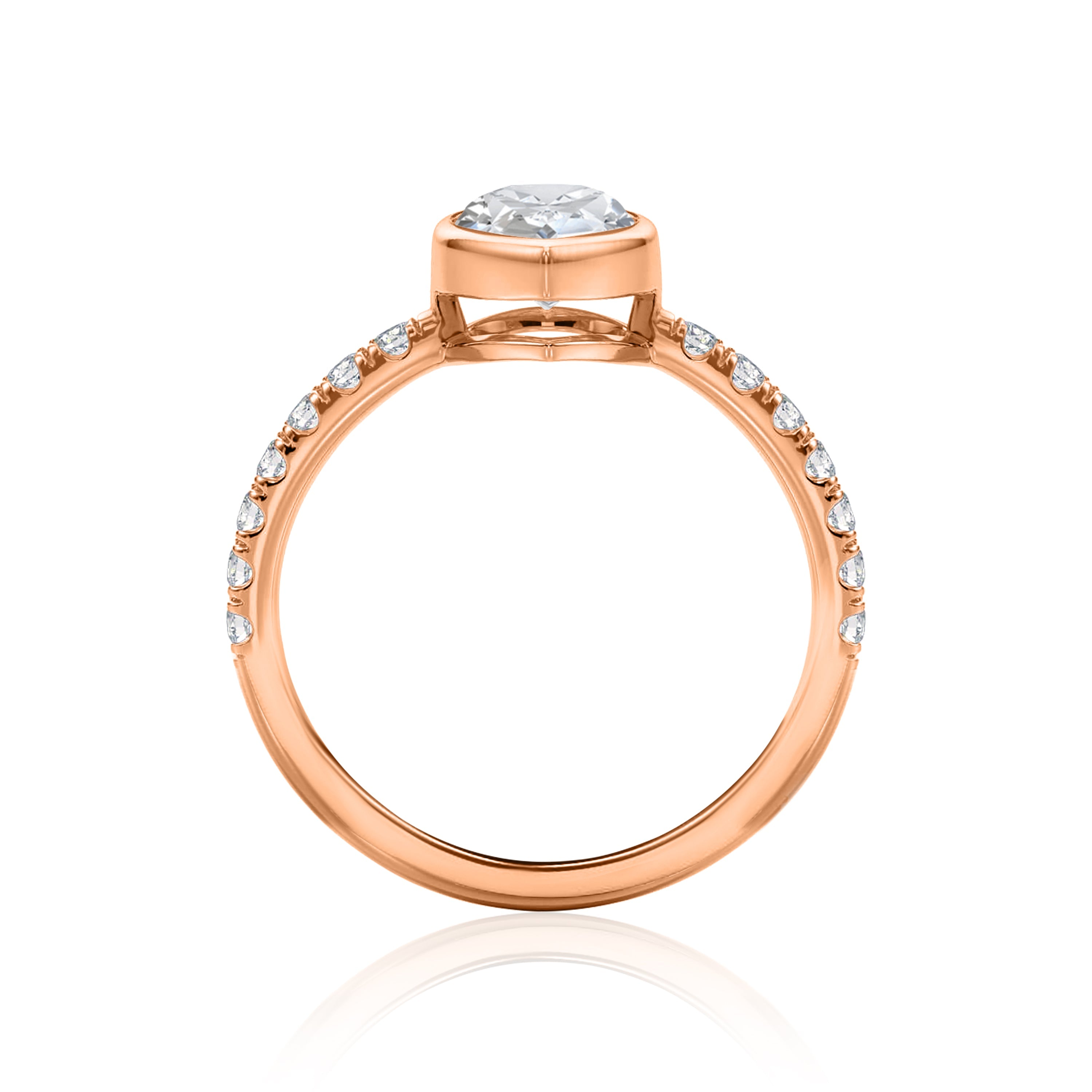 #Metal_14K Rose Gold#Shape_Pear