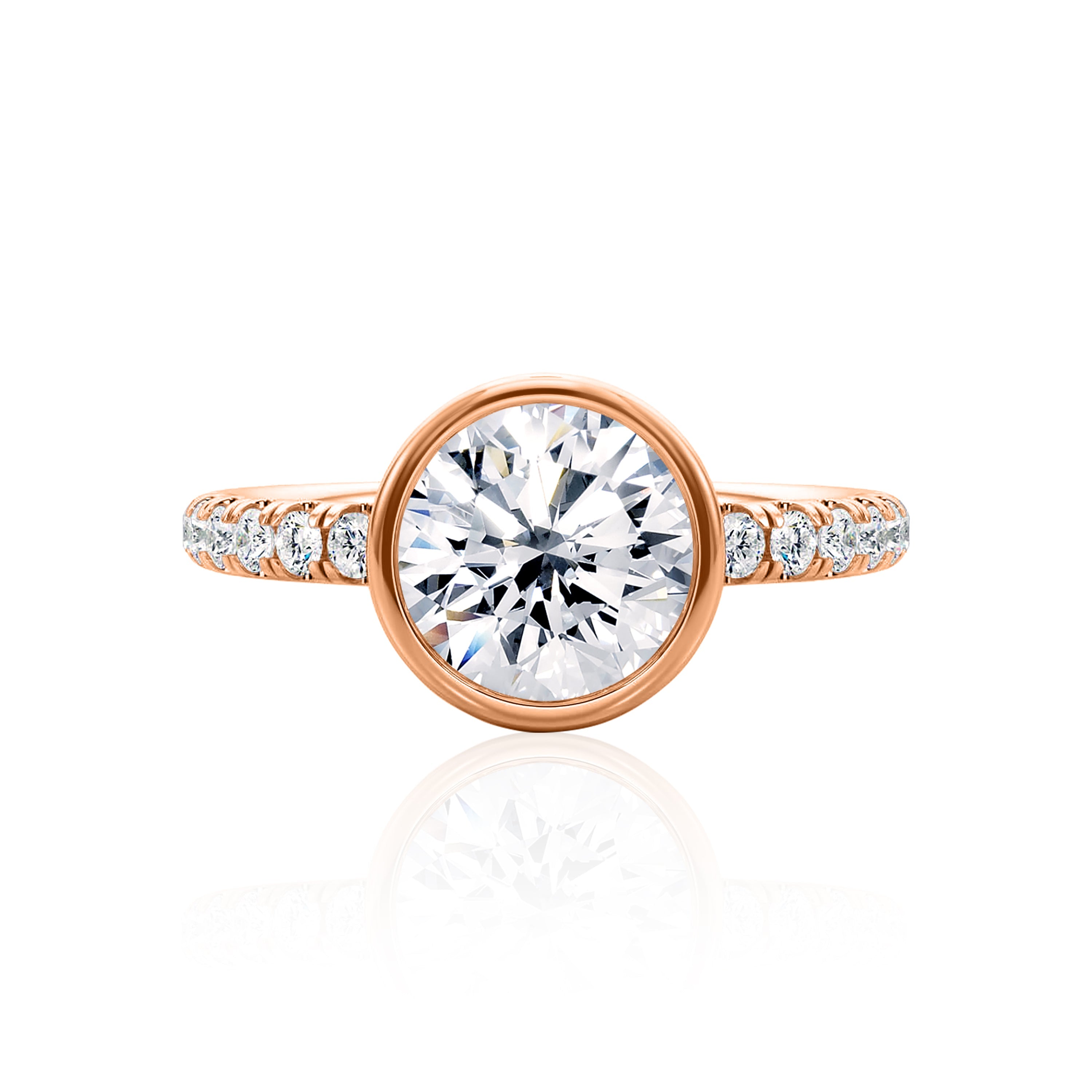#Metal_14K Rose Gold#Shape_Round