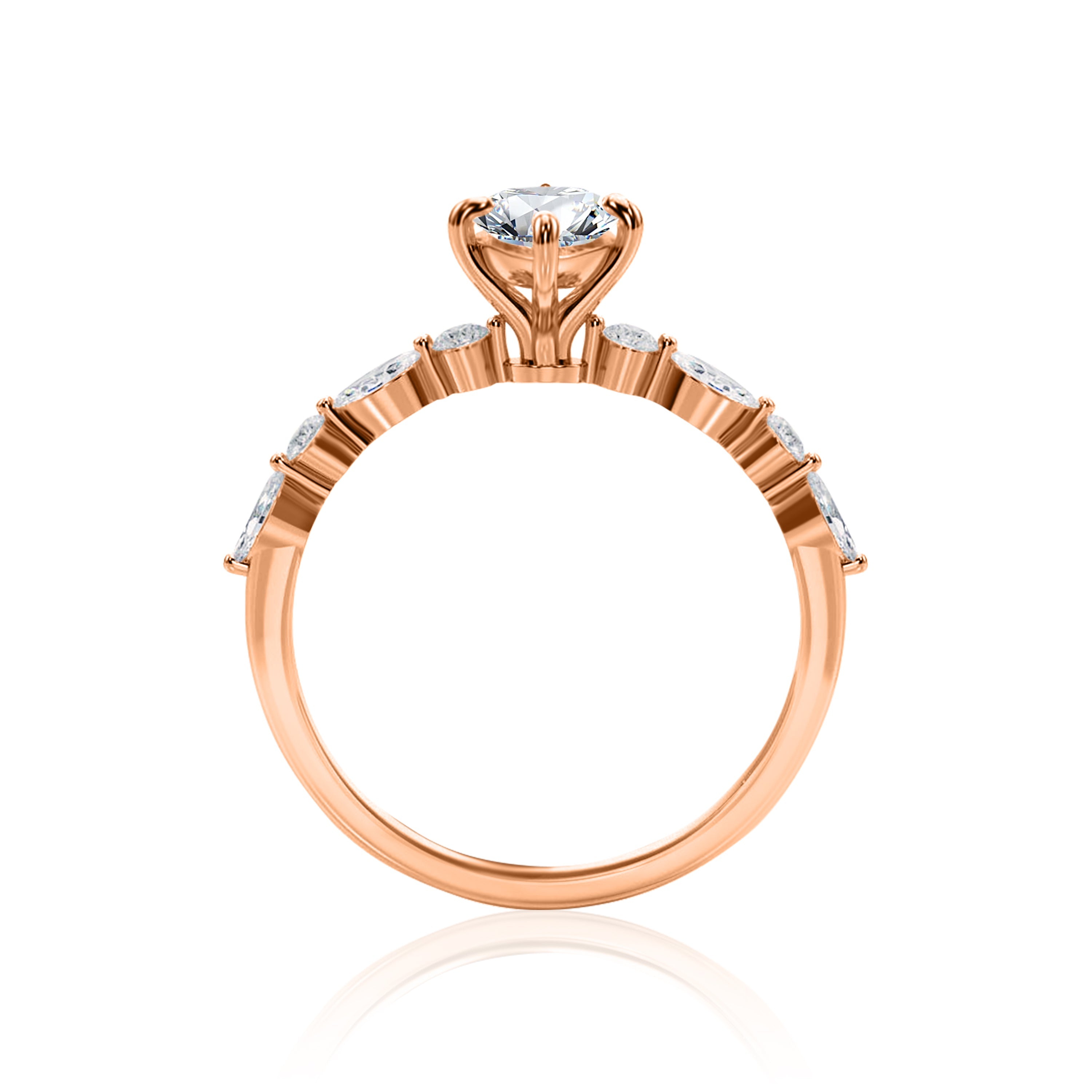 #Metal_14K Rose Gold#Shape_Pear