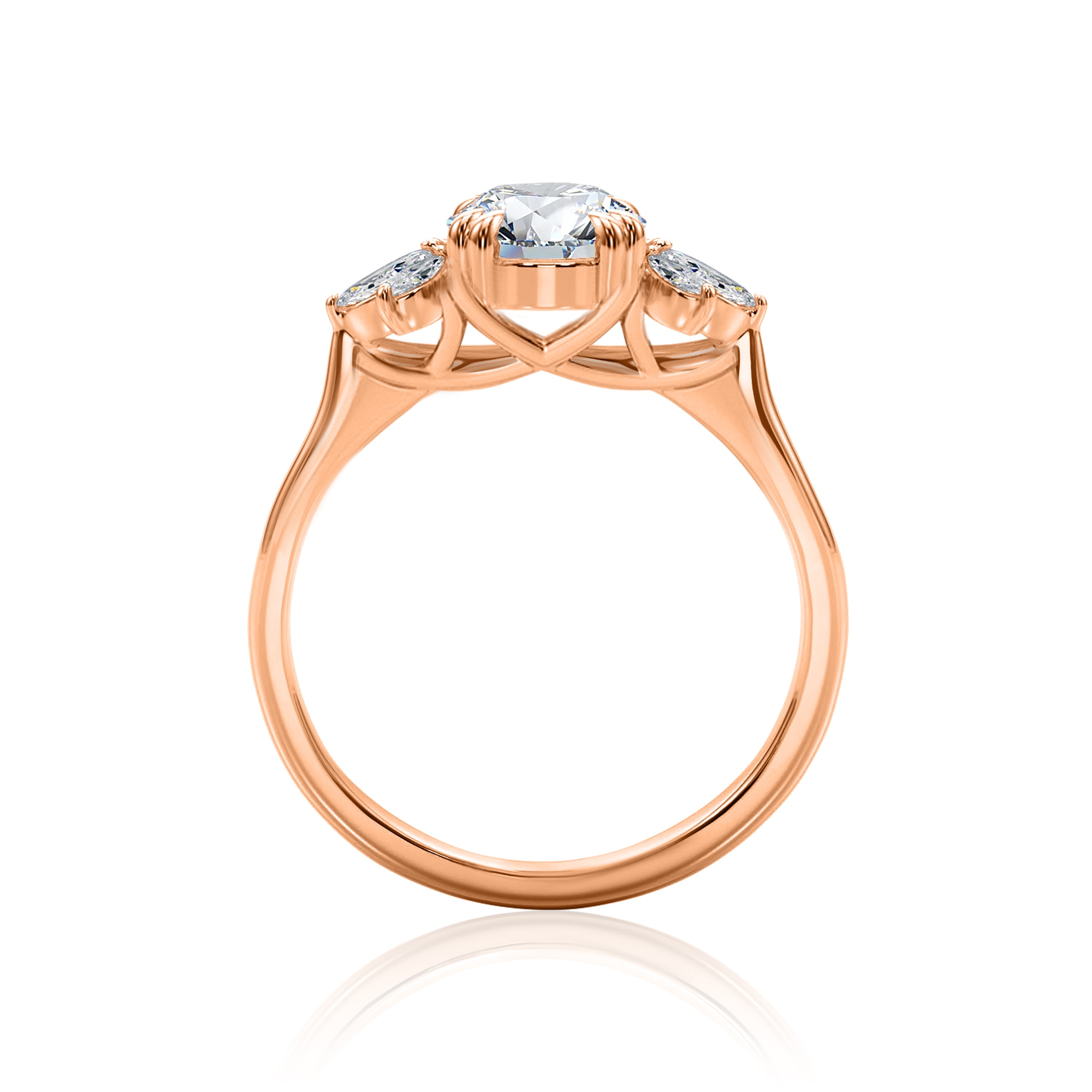 #Metal_14K Rose Gold#Shape_Round